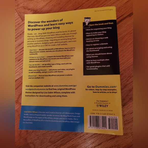 Word press for dummies by Lisa sabin-wilson - Picture 2 of 5